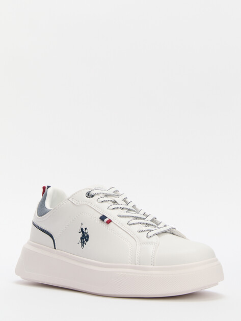 Мужские кеды U.S.POLO ASSN. NATE GLB 5FX, Артикул 101938069, белый | 4302452. Ракурс 3 Мужские кеды U.S.POLO ASSN. NATE GLB 5FX, Артикул 101938069, белый | 4302452. Ракурс 3