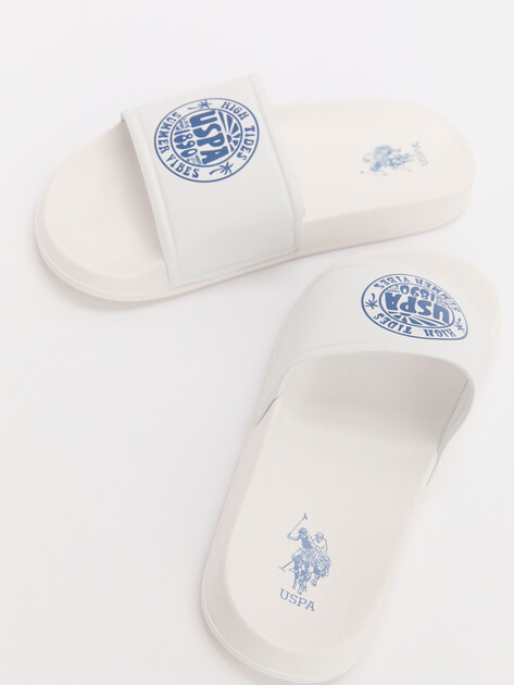 Женские сланцы U.S.POLO ASSN. LELIN GLB 5FX, Артикул 101937932, белый | 4302500. Ракурс 5