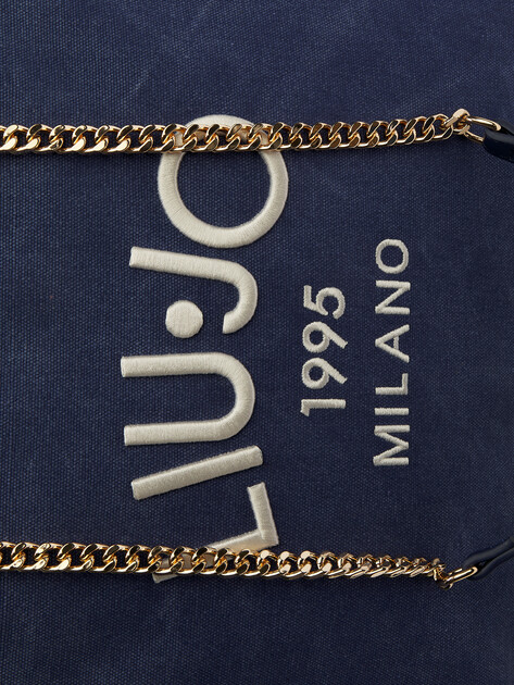 Женский тоут LIU∙JO ECS L TOTE, Артикул AA5004, темно-синий | 4302600. Ракурс 3 Женский тоут LIU∙JO ECS L TOTE, Артикул AA5004, темно-синий | 4302600. Ракурс 3