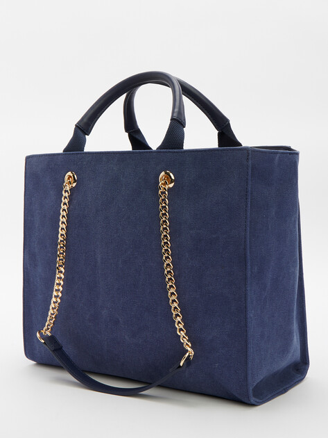 Женский тоут LIU∙JO ECS L TOTE, Артикул AA5004, темно-синий | 4302600. Ракурс 4 Женский тоут LIU∙JO ECS L TOTE, Артикул AA5004, темно-синий | 4302600. Ракурс 4