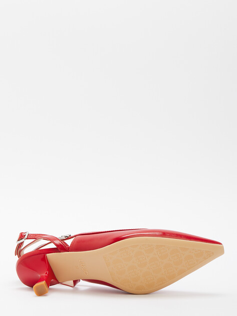 Женские туфли с открытой пяткой (слингбэк) LIU∙JO GEMY 02, Артикул SA5029, красный | 4302979. Ракурс 4 Женские туфли с открытой пяткой (слингбэк) LIU∙JO GEMY 02, Артикул SA5029, красный | 4302979. Ракурс 4