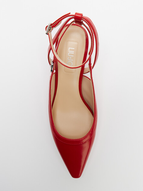 Женские туфли с открытой пяткой (слингбэк) LIU∙JO GEMY 02, Артикул SA5029, красный | 4302979. Ракурс 5 Женские туфли с открытой пяткой (слингбэк) LIU∙JO GEMY 02, Артикул SA5029, красный | 4302979. Ракурс 5