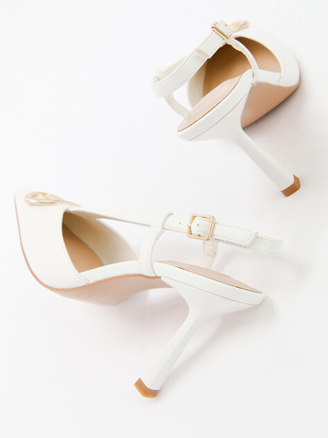 Женские туфли с открытой пяткой (слингбэк) LIU∙JO SABRY 01, Артикул SA5011, белый | 4302997. Ракурс 6