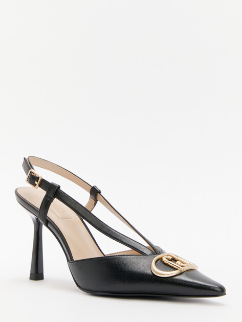 Женские туфли с открытой пяткой (слингбэк) LIU∙JO SABRY 01, Артикул SA5011, черный | 4303005. Ракурс 3