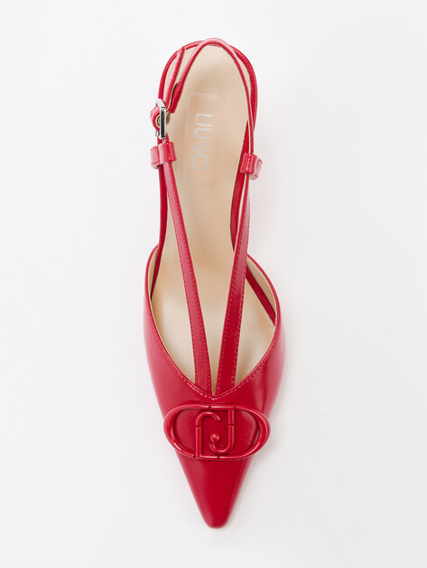 Женские туфли с открытой пяткой (слингбэк) LIU∙JO SABRY 01, Артикул SA5011, рубиновый | 4303013. Ракурс 5 Женские туфли с открытой пяткой (слингбэк) LIU∙JO SABRY 01, Артикул SA5011, рубиновый | 4303013. Ракурс 5