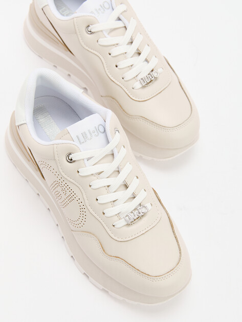 Женские кроссовки LIU∙JO AMAZING 20, Артикул BA5043, молочно-бежевый | 4303090. Ракурс 6