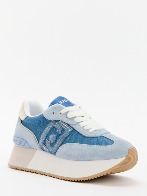 Женские кроссовки из денима LIU∙JO DREAMY 02, Артикул BA5035, синий | 4303198. Ракурс 3