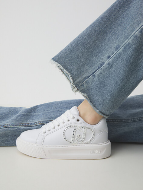 Женские кеды LIU∙JO KYLIE 32, Артикул BA5007, белый | 4303346. Ракурс 2