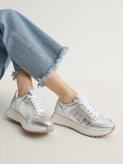 Женские кроссовки LIU∙JO LOLO 18, Артикул BA5003, серебряный | 4303553. Ракурс 2