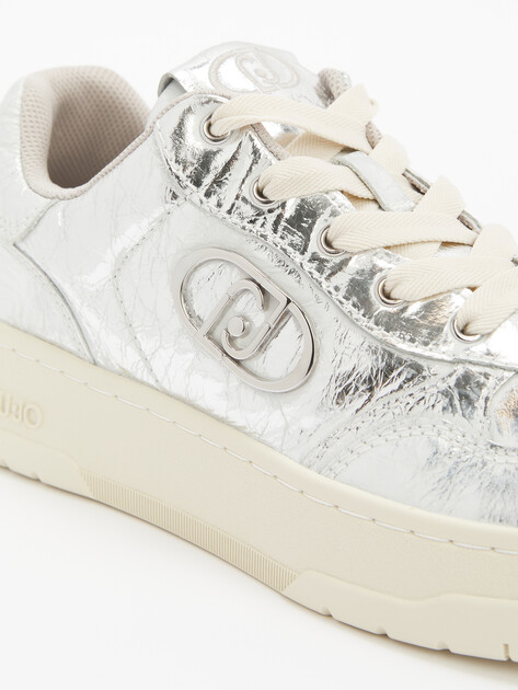 Женские кеды LIU∙JO ME 03, Артикул BA5037, серебряный | 4303578. Ракурс 6 Женские кеды LIU∙JO ME 03, Артикул BA5037, серебряный | 4303578. Ракурс 6