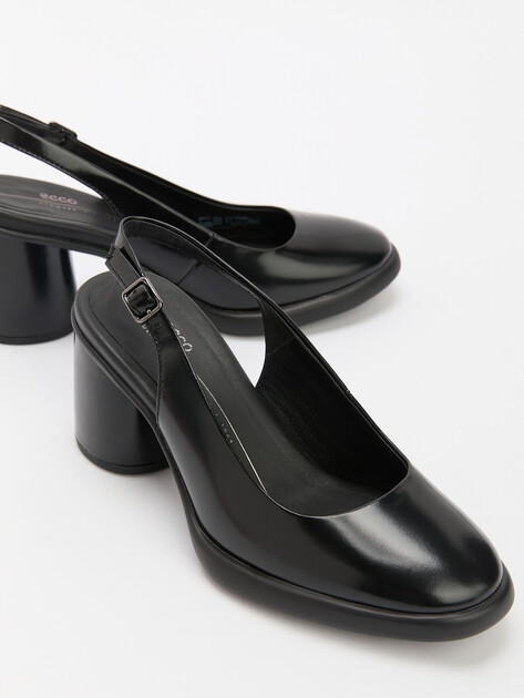 Женские туфли с открытой пяткой (слингбэк) ECCO SCULPTED LX 55, Артикул 222713, черный | 4306479. Ракурс 6 Женские туфли с открытой пяткой (слингбэк) ECCO SCULPTED LX 55, Артикул 222713, черный | 4306479. Ракурс 6