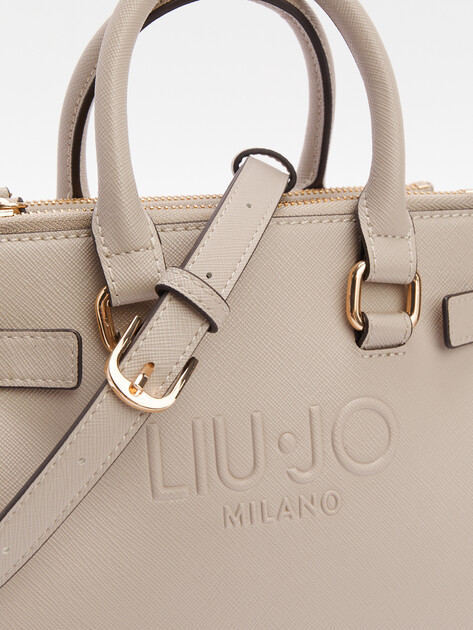 Женская сумка с ручками LIU∙JO S SATCHEL, Артикул AA5150, пыльно-бежевый | 4306503. Ракурс 3