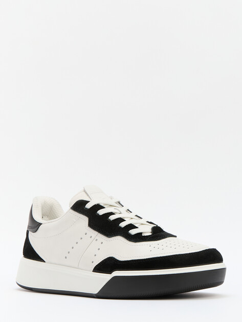 Мужские кеды ECCO Street Court M, Артикул 539814, белый | 4308428. Ракурс 3