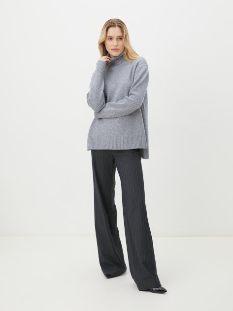 Женский свитер MAISON DAVID, Артикул 2024-015, светло-серый | 4309166. Ракурс 2