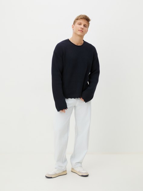 Мужской свитер MAISON DAVID, Артикул 2024-004, темно-синий | 4309666. Ракурс 2