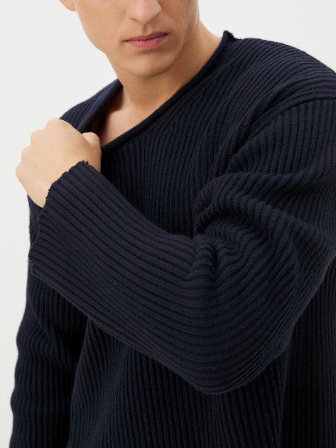 Мужской свитер MAISON DAVID, Артикул 2024-004, темно-синий | 4309666. Ракурс 3