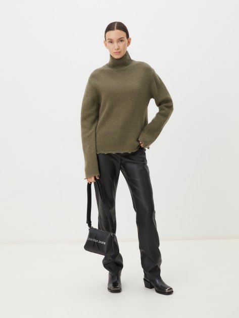 Женский свитер MAISON DAVID, Артикул 2024-014, коричневато-зеленый | 4309709. Ракурс 2