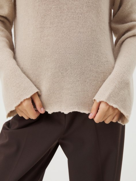 Женский свитер MAISON DAVID, Артикул 2024-014, серовато-бежевый | 4309716. Ракурс 3