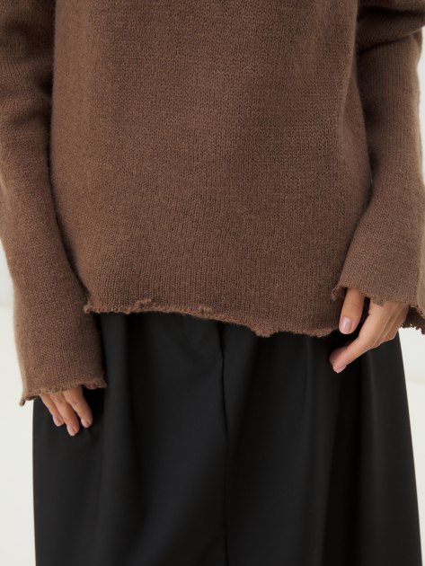 Женский свитер MAISON DAVID, Артикул 2024-014, коричневый | 4309723. Ракурс 3
