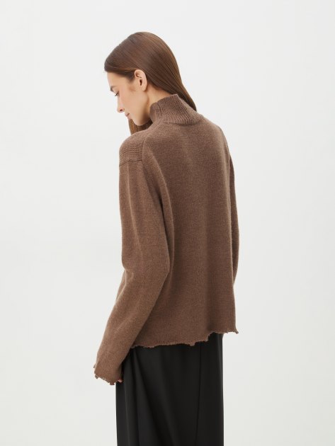 Женский свитер MAISON DAVID, Артикул 2024-014, коричневый | 4309723. Ракурс 4