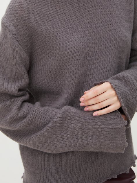 Женский свитер MAISON DAVID, Артикул 2024-014, коричнево-серый | 4309744. Ракурс 3
