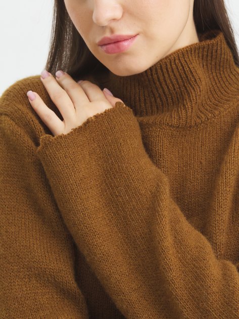 Женский свитер MAISON DAVID, Артикул 2024-014, оранжево-коричневый | 4309751. Ракурс 3