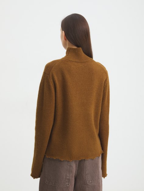 Женский свитер MAISON DAVID, Артикул 2024-014, оранжево-коричневый | 4309751. Ракурс 4
