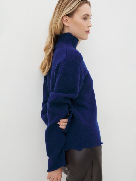 Женский свитер MAISON DAVID, Артикул 2024-014, сапфировый | 4309758. Ракурс 5