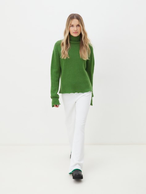 Женский свитер MAISON DAVID, Артикул 2024-014, зеленый | 4309765. Ракурс 2
