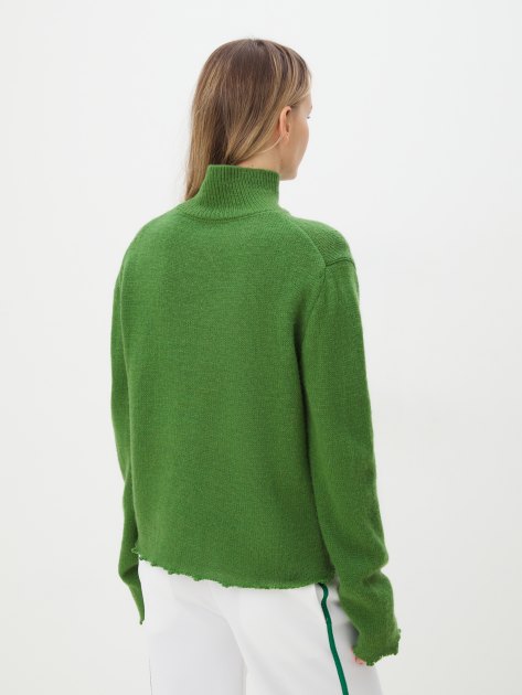 Женский свитер MAISON DAVID, Артикул 2024-014, зеленый | 4309765. Ракурс 4