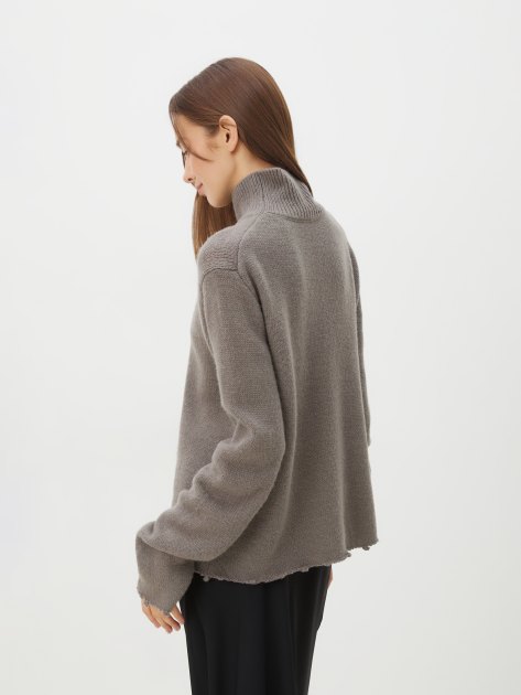 Женский свитер MAISON DAVID, Артикул 2024-014, зеленовато-серый | 4309779. Ракурс 4