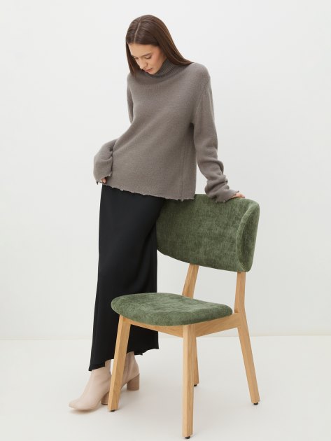 Женский свитер MAISON DAVID, Артикул 2024-014, зеленовато-серый | 4309779. Ракурс 5