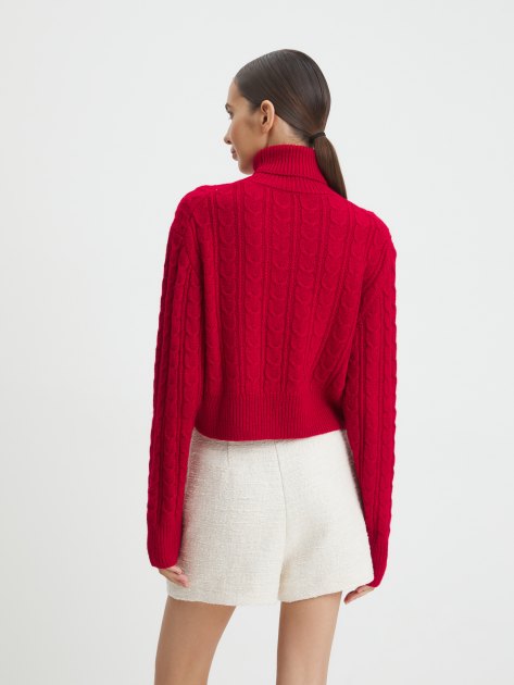 Женский свитер MAISON DAVID, Артикул 2024-006, рубиновый | 4309836. Ракурс 4