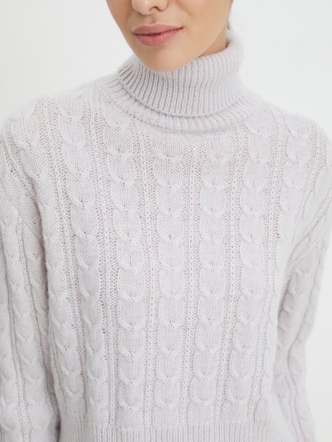 Женский свитер MAISON DAVID, Артикул 2024-006, бледно-серый | 4309864. Ракурс 3