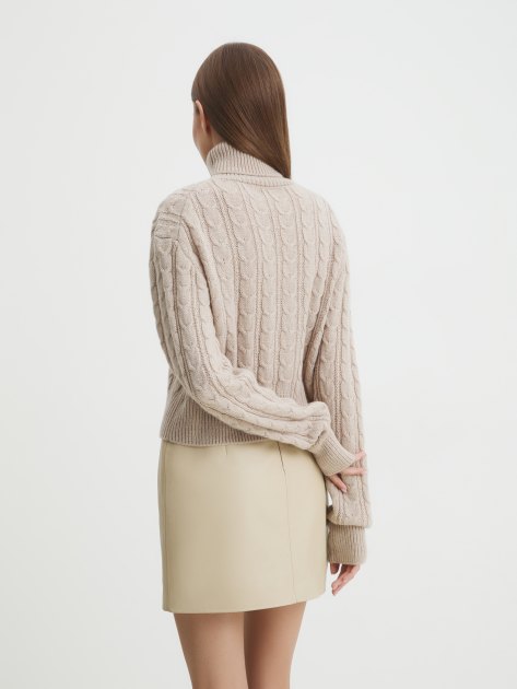 Женский свитер MAISON DAVID, Артикул 2024-006, серовато-бежевый | 4309892. Ракурс 4