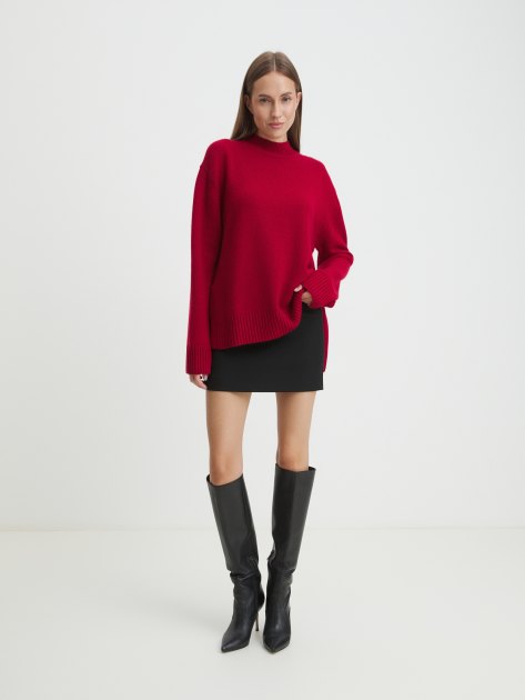 Женский свитер MAISON DAVID, Артикул 2024-018, красный | 4309991. Ракурс 2 Женский свитер MAISON DAVID, Артикул 2024-018, красный | 4309991. Ракурс 2