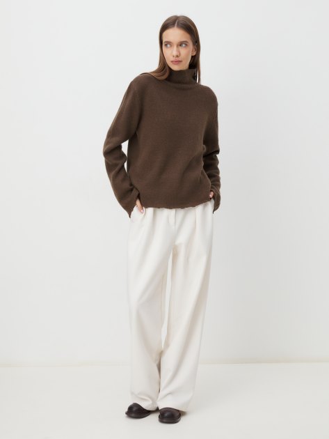 Женский свитер MAISON DAVID, Артикул 2024-014, зеленовато-коричневый | 4310054. Ракурс 2