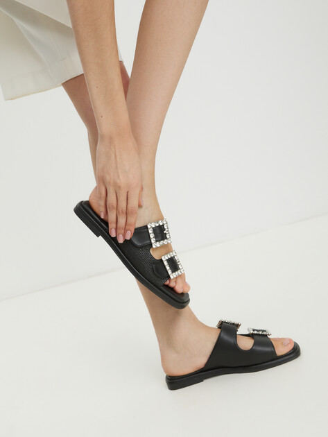Женские шлепанцы TENDANCE, Артикул DL2530-2, черный | 4310866. Ракурс 2 Женские шлепанцы TENDANCE, Артикул DL2530-2, черный | 4310866. Ракурс 2