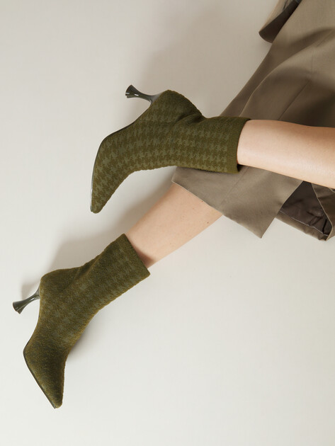 Ботильоны TENDANCE, Артикул AF9A57-8, бежево-зеленый | 4312955. Ракурс 2