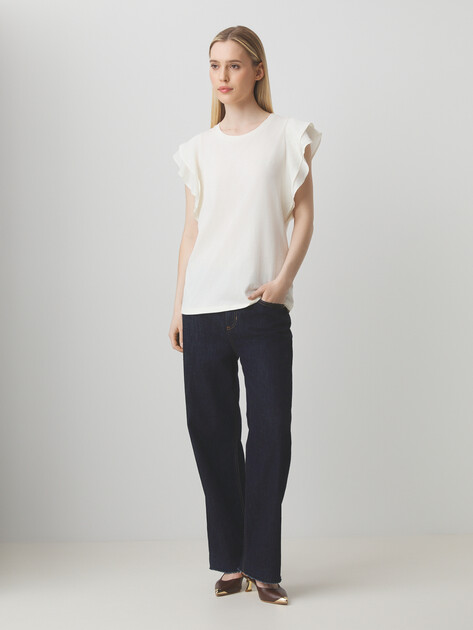 Женская футболка LIU∙JO, Артикул TA5178, молочно-белый | 4312956. Ракурс 2