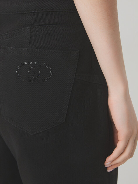 Женские прямые джинсы  LIU∙JO, Артикул UA5082, черный | 4313106. Ракурс 3