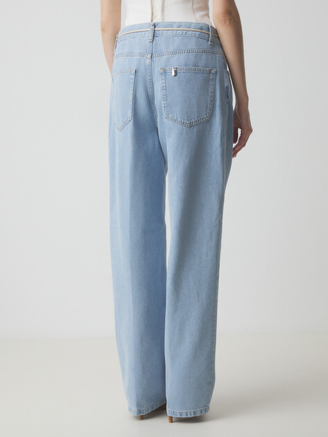 Женские прямые джинсы  LIU∙JO, Артикул UA5148, голубой | 4313159. Ракурс 4