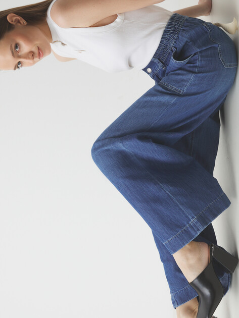 Женские джинсы клеш LIU∙JO AUTHENTIC CARGO ELASTIC REG, Артикул UA5235, синий | 4313256. Ракурс 5 Женские джинсы клеш LIU∙JO AUTHENTIC CARGO ELASTIC REG, Артикул UA5235, синий | 4313256. Ракурс 5