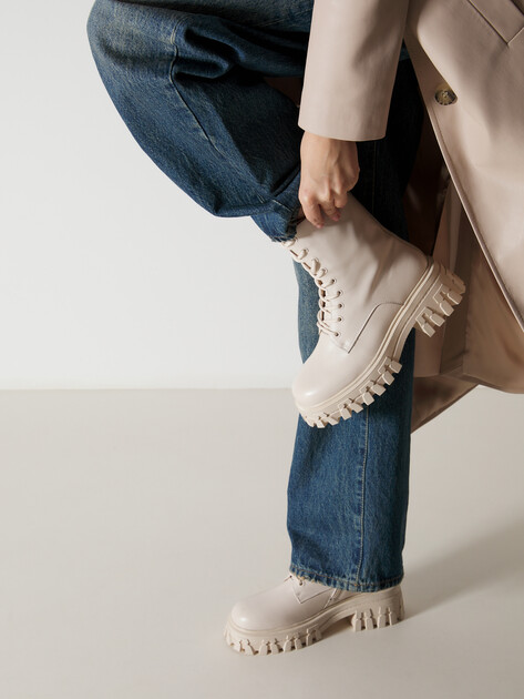 Женские ботинки TENDANCE, Артикул TW-R278-Z1175, молочно-бежевый | 4313739. Ракурс 2 Женские ботинки TENDANCE, Артикул TW-R278-Z1175, молочно-бежевый | 4313739. Ракурс 2