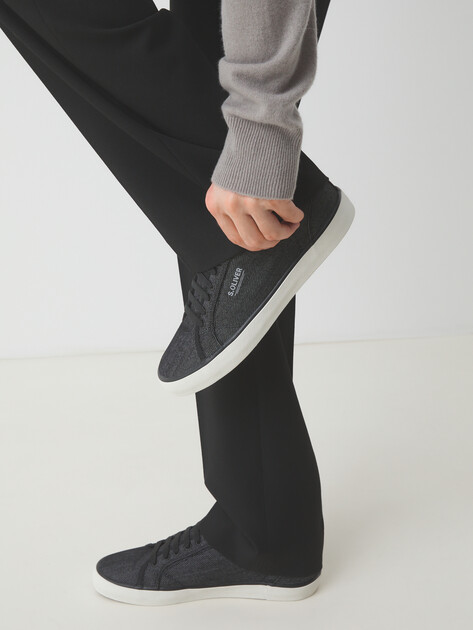 Мужские кеды из денима S.OLIVER SANAKO1, Артикул 5-5-14616-44, черный | 4314443. Ракурс 2