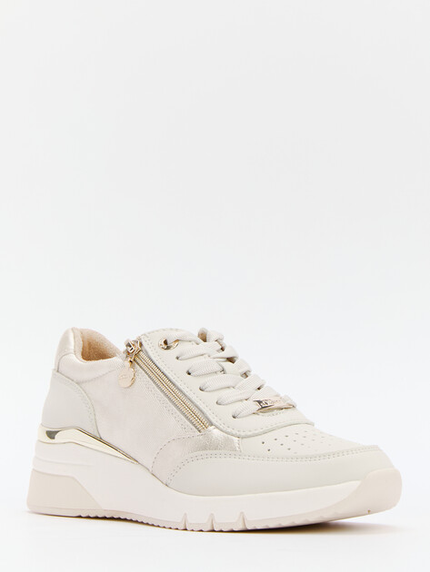 Женские кроссовки на танкетке S.OLIVER HAROR, Артикул 5-5-23608-42, молочно-бежевый | 4314511. Ракурс 3