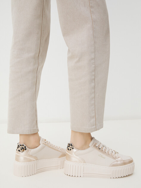 Женские кеды S.OLIVER UNILA, Артикул 5-5-23662-42, молочно-бежевый | 4314796. Ракурс 2