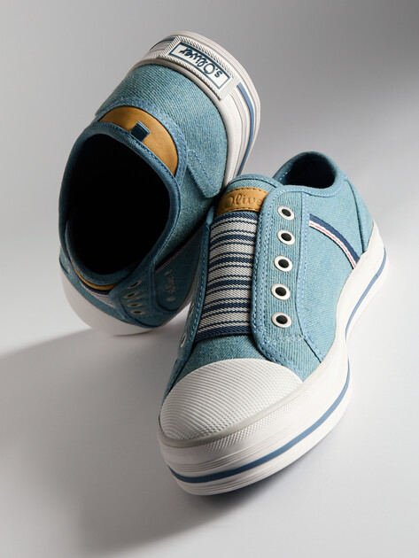 Женские кеды из денима S.OLIVER MOTANA, Артикул 5-5-24707-42, светло-синий | 4314837. Ракурс 6