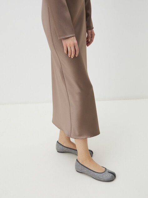 Женские балетки таби TENDANCE, Артикул AF23P11-2, серебряный | 4314949. Ракурс 2