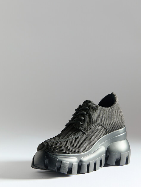 Женские кроссовки на танкетке TENDANCE, Артикул AF24D23-1, черный | 4314991. Ракурс 6